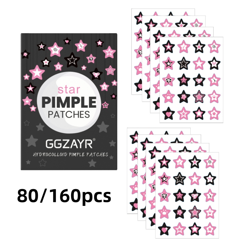 80/160pcs Star Acne Patch Set  - огляд і ціна Skincare Gentle
