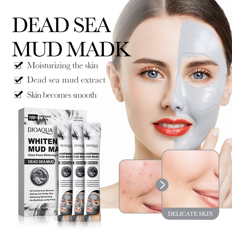 10pcs Dead Sea Mud Whitening M - огляд і ціна Mud Mask Kaolin