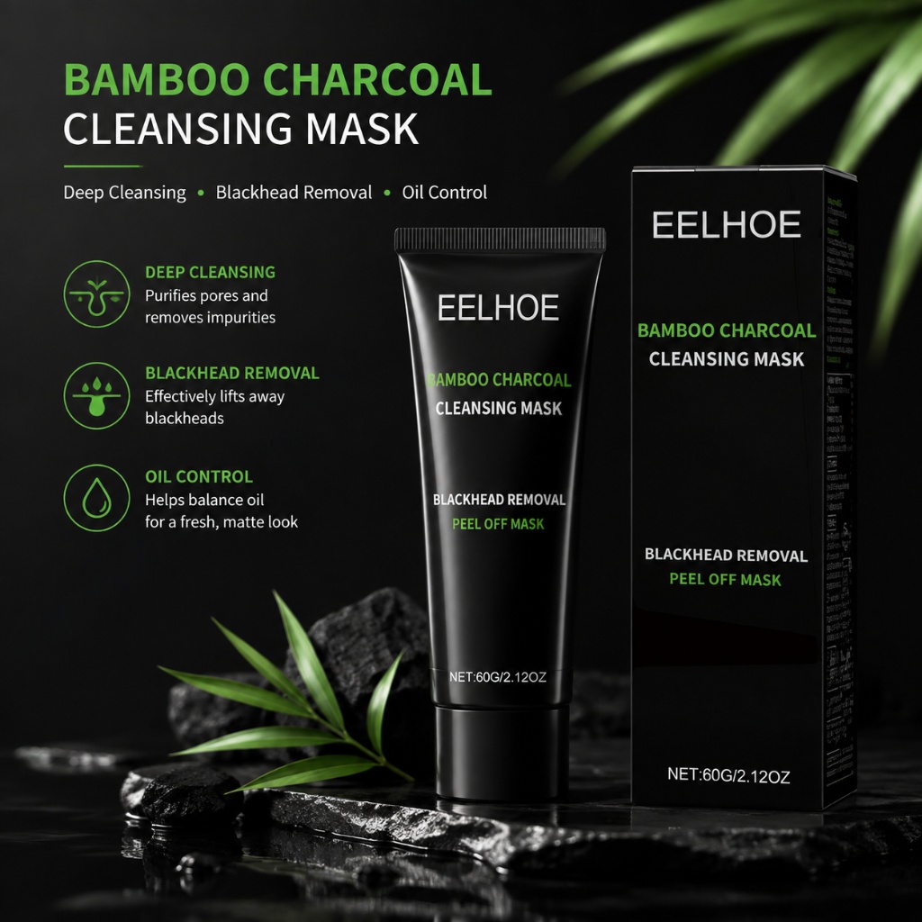 60g Blackhead Remover Bamboo C - огляд і ціна Mud Mask Kaolin