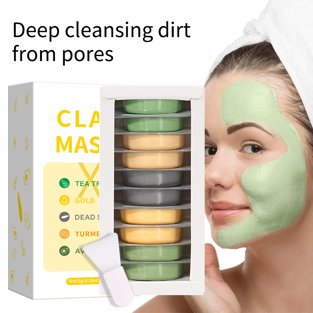 5g*10pcs Clay Mud Mask Set Hya - огляд і ціна Mud Mask Kaolin