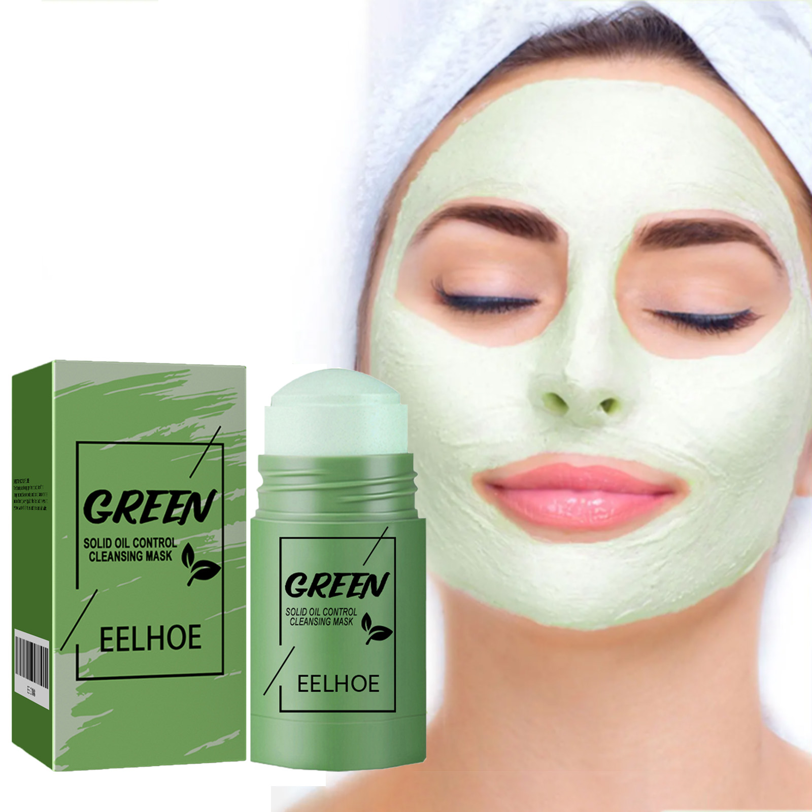 Green Tea Cleansing Solid Face - огляд і ціна Mud Mask Kaolin